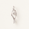 Pendentif Pendentif solitaire en or blanc 18K, diamant taille brillant 0,20 ct 58 Facettes 1779