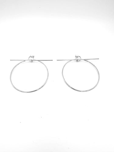 Boucles d'oreilles Hermès - Boucles d’oreilles Loop en argent 925, grand modèle 58 Facettes HERMES BO 1059