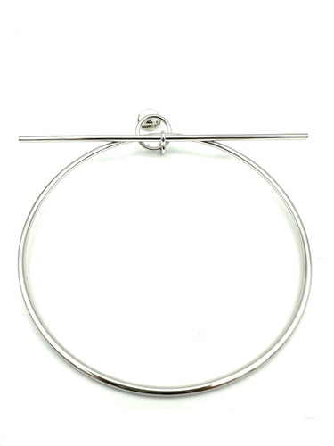 Boucles d'oreilles Hermès - Boucles d’oreilles Loop en argent 925, grand modèle 58 Facettes HERMES BO 1059