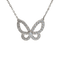 Collier Collier papillon en or blanc 18k 58 Facettes #3685