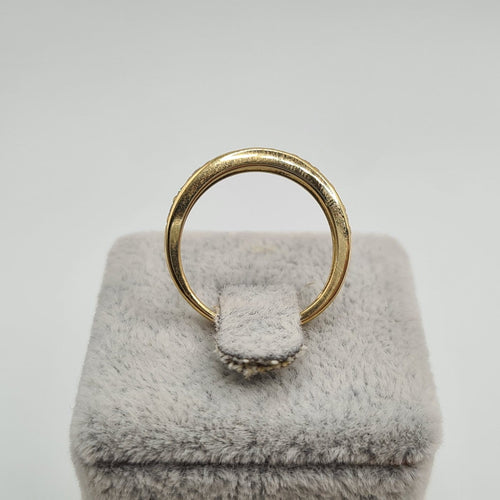 Bague 50 Bague en or jaune 18k ornée de diamants 58 Facettes #3690