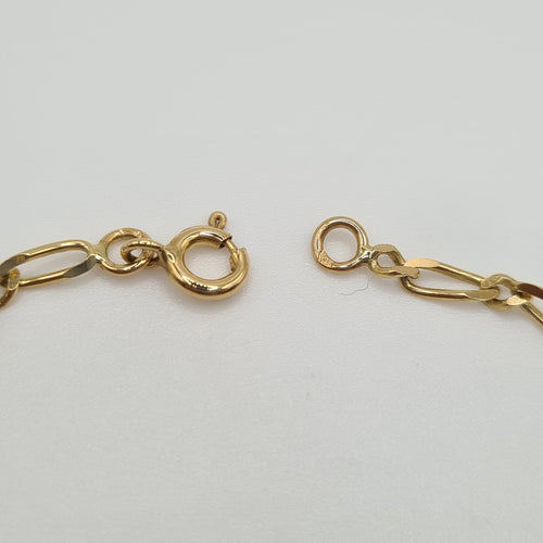Bracelet Gourmette en or jaune 18 carats 58 Facettes #3700