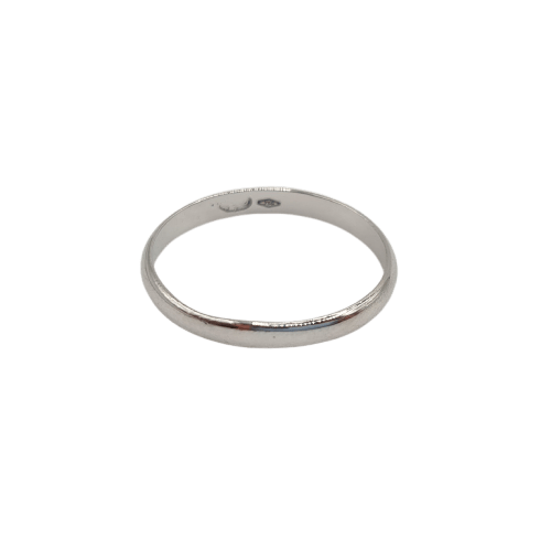 Bague 49.5 Bague alliance en or blanc 18 carats 58 Facettes #3827