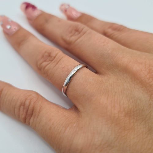 Bague 49.5 Bague alliance en or blanc 18 carats 58 Facettes #3827