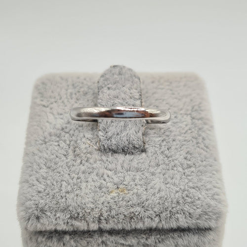Bague 49.5 Bague alliance en or blanc 18 carats 58 Facettes #3827