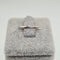 Bague 49.5 Bague alliance en or blanc 18 carats 58 Facettes #3827