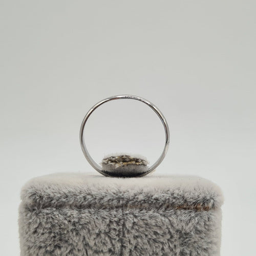 Bague 49.5 Bague alliance en or blanc 18 carats 58 Facettes #3827