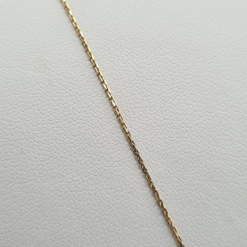 Collier Collier chaîne ronde en or jaune 18 carats avec diamants naturels 58 Facettes #3835
