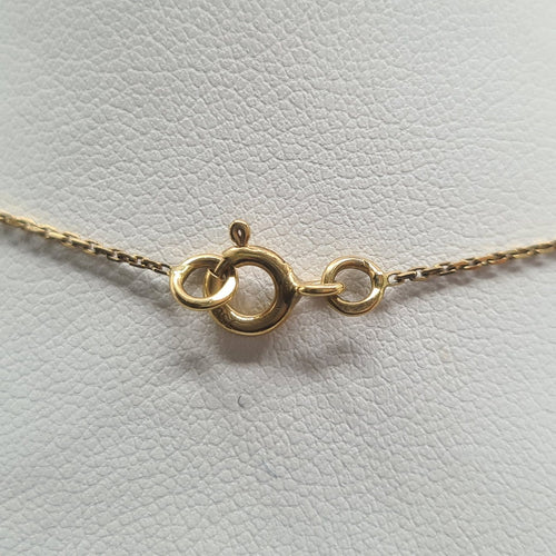 Collier Collier chaîne ronde en or jaune 18 carats avec diamants naturels 58 Facettes #3835
