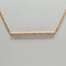 Collier Collier chaîne en or rose 18k serti de diamants naturels 58 Facettes #3838