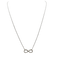 Collier Infiniti - Collier chaîne en or blanc 18k avec diamants naturels 58 Facettes #3840
