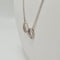 Collier Infiniti - Collier chaîne en or blanc 18k avec diamants naturels 58 Facettes #3840