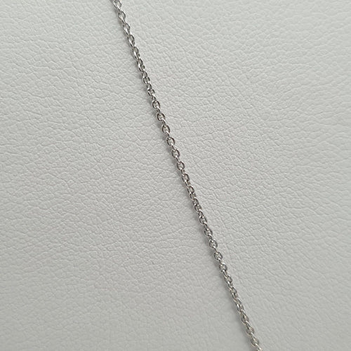 Collier Infiniti - Collier chaîne en or blanc 18k avec diamants naturels 58 Facettes #3840
