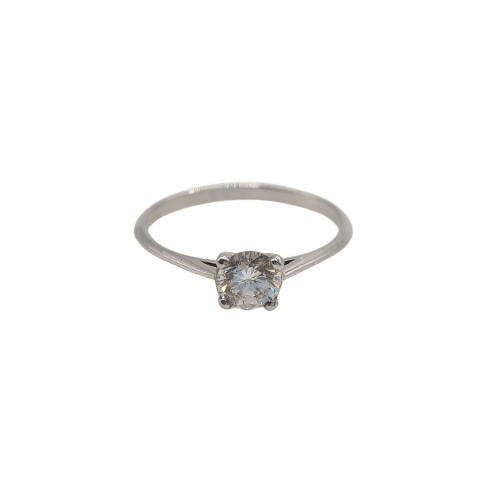 Bague 48 Bague alliance en or blanc 18 carats avec diamant 58 Facettes #3916