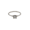 Bague 48 Bague alliance en or blanc 18 carats avec diamant 58 Facettes #3916