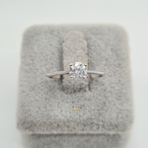 Bague 48 Bague alliance en or blanc 18 carats avec diamant 58 Facettes #3916