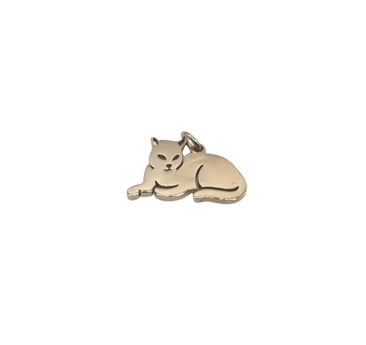 Pendentif Pendentif chat en or jaune 18 carats 58 Facettes #3917