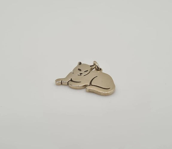 Pendentif Pendentif chat en or jaune 18 carats 58 Facettes #3917