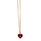Collier Fabergé - Pendentif cœur en or jaune 18 kt, émail rouge et diamants 58 Facettes CL123 128-58 (00429)