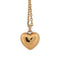 Collier Fabergé - Pendentif cœur en or jaune 18 kt, émail rouge et diamants 58 Facettes CL123 128-58 (00429)
