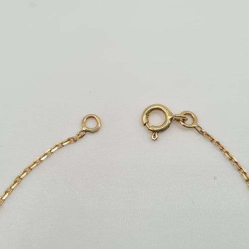 Bracelet Bracelet chaîne en or jaune 18k serti de diamants naturels 58 Facettes #3936