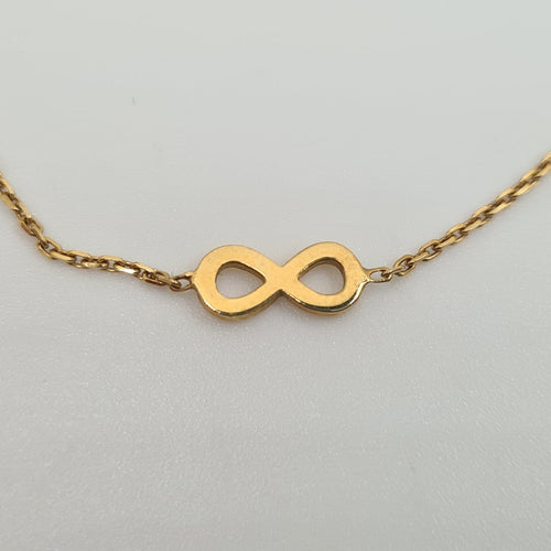 Bracelet Bracelet infini en or jaune 18 carats 58 Facettes #4029
