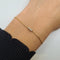 Bracelet Bracelet chaîne en or jaune 18k avec diamants 58 Facettes #4030