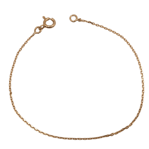 Bracelet Bracelet chaîne en or rose 18k 58 Facettes #4041