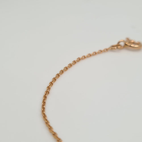 Bracelet Bracelet chaîne en or rose 18k 58 Facettes #4041