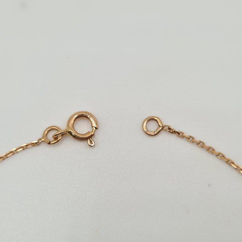 Bracelet Bracelet chaîne en or rose 18k serti de diamants 58 Facettes #4042