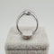Bague 52 Alliance en or blanc 18 carats avec diamant 58 Facettes #4056