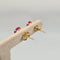 Boucles d'oreilles Boucles d’oreilles en or jaune et rubis 58 Facettes #4075