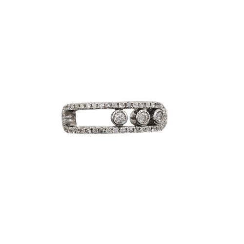 Bague 49 Bague en or blanc 18k sertie de diamants 58 Facettes #4106