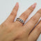 Bague 49 Bague en or blanc 18k sertie de diamants 58 Facettes #4106
