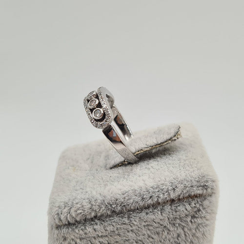 Bague 49 Bague en or blanc 18k sertie de diamants 58 Facettes #4106