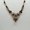 Collier Collier en or jaune 18 carats avec diamants et saphir 58 Facettes #4129