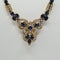 Collier Collier en or jaune 18 carats avec diamants et saphir 58 Facettes #4129