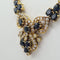 Collier Collier en or jaune 18 carats avec diamants et saphir 58 Facettes #4129