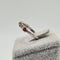Bague 52 Bague en or blanc 18k ornée d'une citrine Grenet 58 Facettes #4137