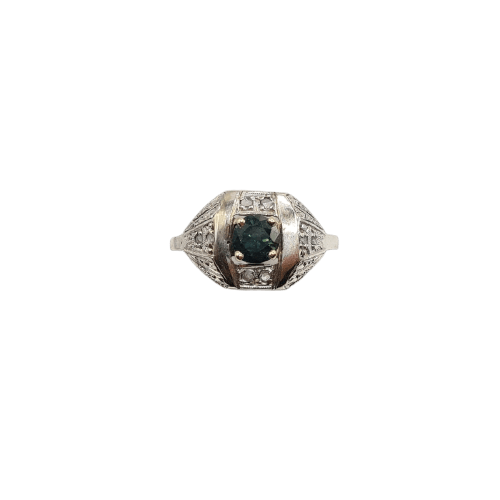 Bague 49 Bague en or blanc 18k 58 Facettes #4157