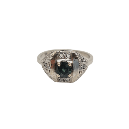 Bague 49 Bague en or blanc 18k 58 Facettes #4157