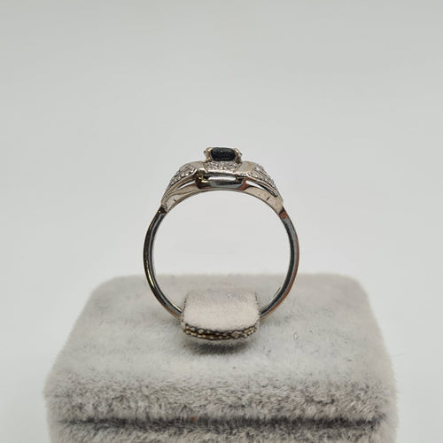 Bague 49 Bague en or blanc 18k 58 Facettes #4157