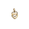 Pendentif Dinh Van - Pendentif cœur lié en or jaune 18 carats avec diamants 58 Facettes #4200