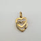 Pendentif Dinh Van - Pendentif cœur lié en or jaune 18 carats avec diamants 58 Facettes #4200
