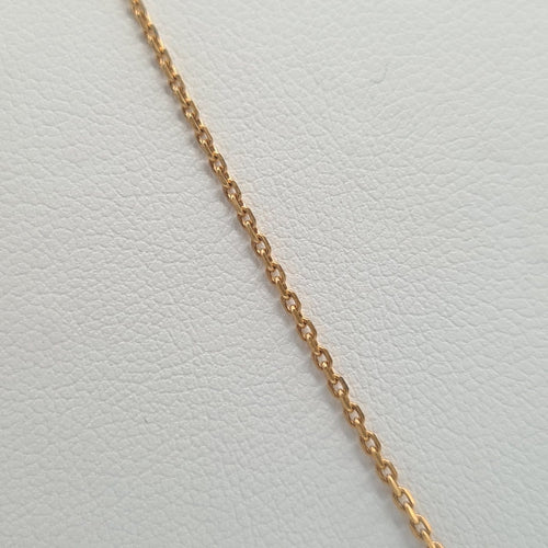 Collier Collier - Chaîne en or rose 18 carats avec saphir 58 Facettes #4204