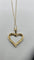 Collier Pendentif cœur en or jaune 18 carats 750 avec chaîne et diamants 58 Facettes Collier coeur or
