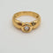 Bague 52.5 Bague alliance en or jaune 18 carats avec diamant 58 Facettes #4229