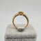 Bague 52.5 Bague alliance en or jaune 18 carats avec diamant 58 Facettes #4229