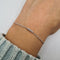 Bracelet Bracelet en or blanc 18 carats serti de diamants naturels 58 Facettes #4240