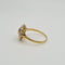 Bague 53 Bague en or jaune 18k avec diamants et saphir 58 Facettes #4265